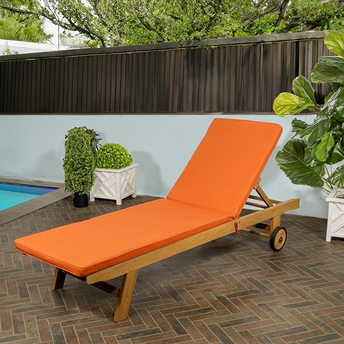 JONATHAN Y LNG1000C Mallorca 77.56"x23.62" Modern Classic Adjustable Acacia - Image 2