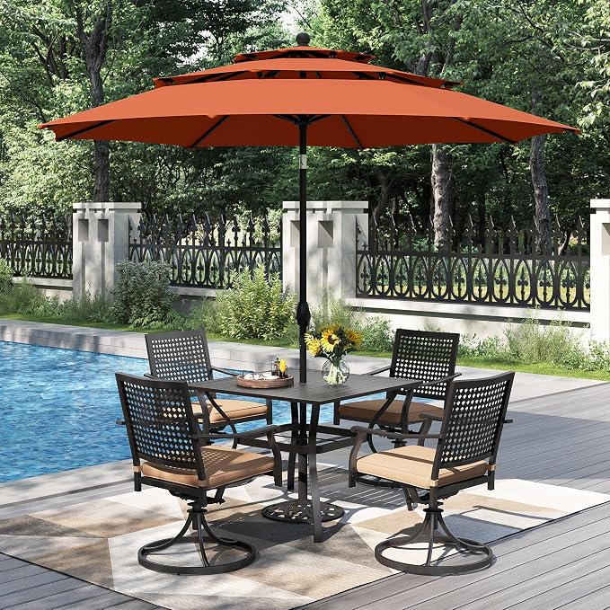 PHI VILLA 5 Pieces Outdoor Dining Set - Image 2