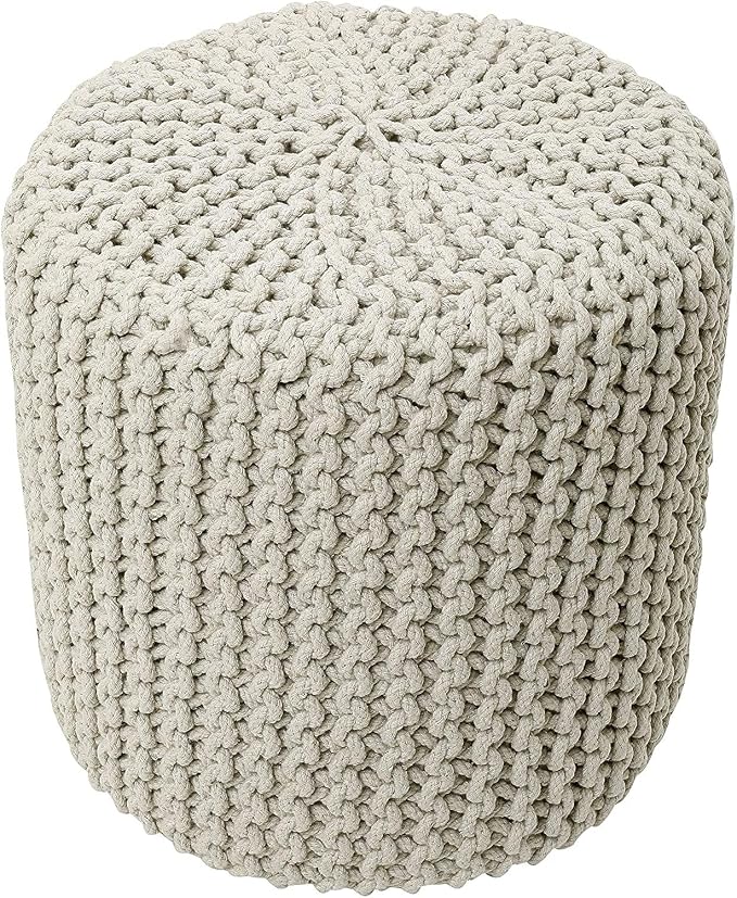 REDEARTH · Cylindrical Hand Knitted Pouf - Image 4
