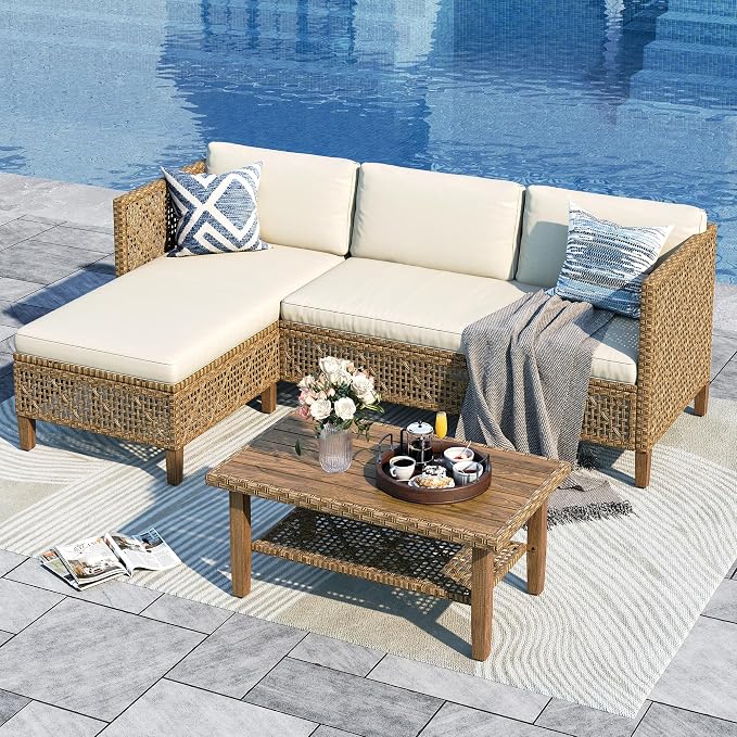 Sophia & William Outdoor Rattan Sofa Set by SophiaWilliam