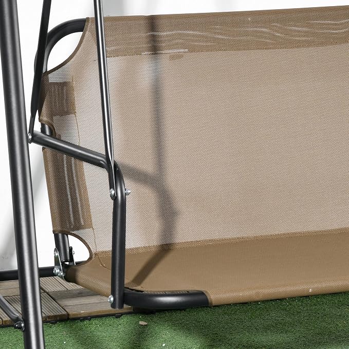 Outsunny 3-Person Porch Swing - Image 8