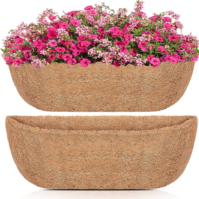 Y&M 36" Coco Liner for Window Box Deck Basket Planter Trough Coconut Fiber by YM