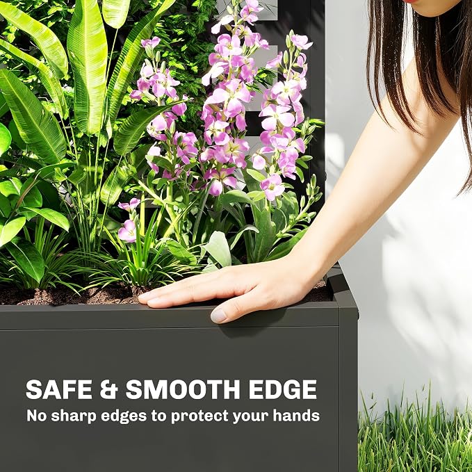 Outsunny Galvanized Raised Garden Bed - Image 5