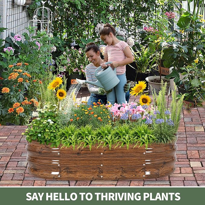 1MORE Galvanized Raised Garden Bed- Planter Garden Boxes Outdoor, Raised Beds - Image 7