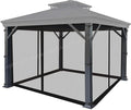 10-ft x 12-ft Gazebo Replacement Mosquito Screen Netting by APEXGARDEN