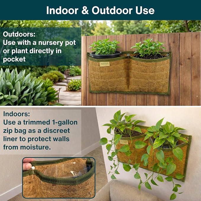 Vertical Garden Planter, 4 Pocket, Vertical Planter, wall planters - Image 4