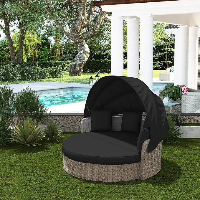 Outdoor Daybed Cushion Cover, Outdoor Waterproof and Fade-Resistant Sun Bed - Image 6