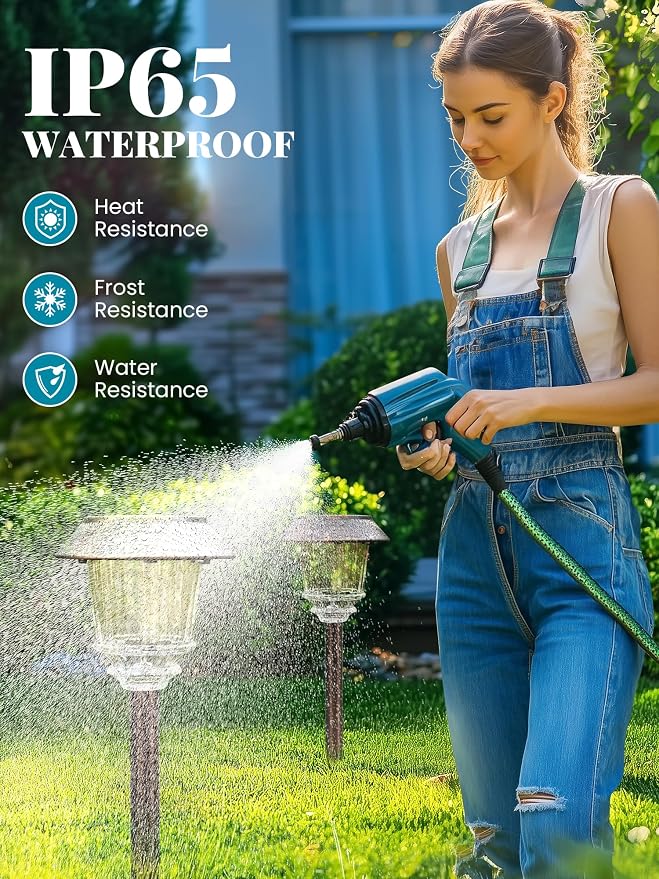 Solar Lights Outdoor Waterproof, 4 Pack Bronze Pathway Lights - Image 6