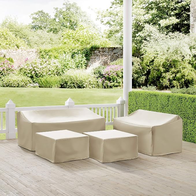 Crosley Furniture Patio Furniture Covers, Waterproof 4-Piece Cover Set - Image 3