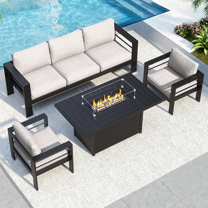 Solaste Aluminum Patio Furniture Set - Image 2