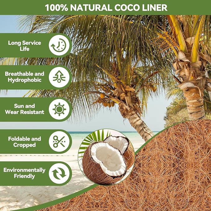 2Pcs Trough Coco Liner 36" Coco Coir Liners - Image 3