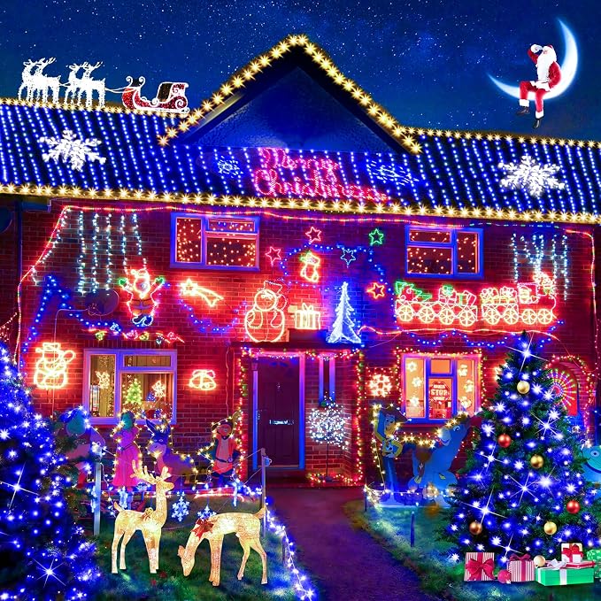 KNONEW 403ft 1000 LED Christmas Lights Outdoor String Light - Image 6