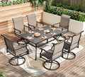 PHI VILLA 7 PCS Patio Dining Set, Outdoor Table & Chairs Set by PHIVILLAThepioneerofcomfortablehouseholdsupplies