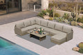PURPLE LEAF 9 Pieces Patio Conversation Sets by PURPLELEAF