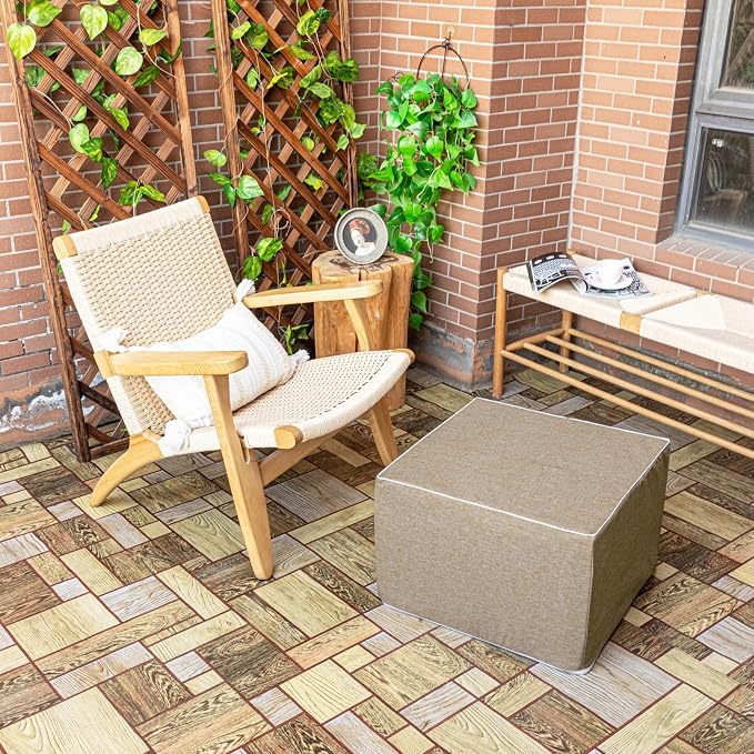 Outdoor Ottoman 20x20x14 Inches Outdoor Square Ottomans - Image 5