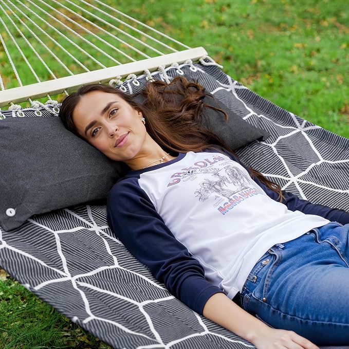 ANOW Double Hammock with Stand Included, 2 Person Hammock with Stand - Image 2
