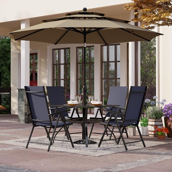 PHI VILLA 5 Pcs Outdoor Patio Dining Set by PHIVILLAThepioneerofcomfortablehouseholdsupplies