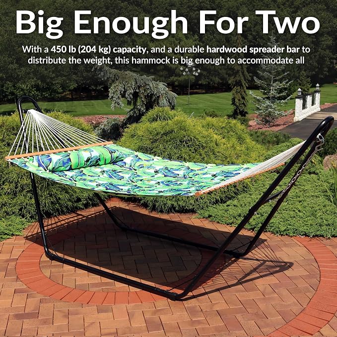Sunnydaze Quilted Outdoor Hammock - Image 6