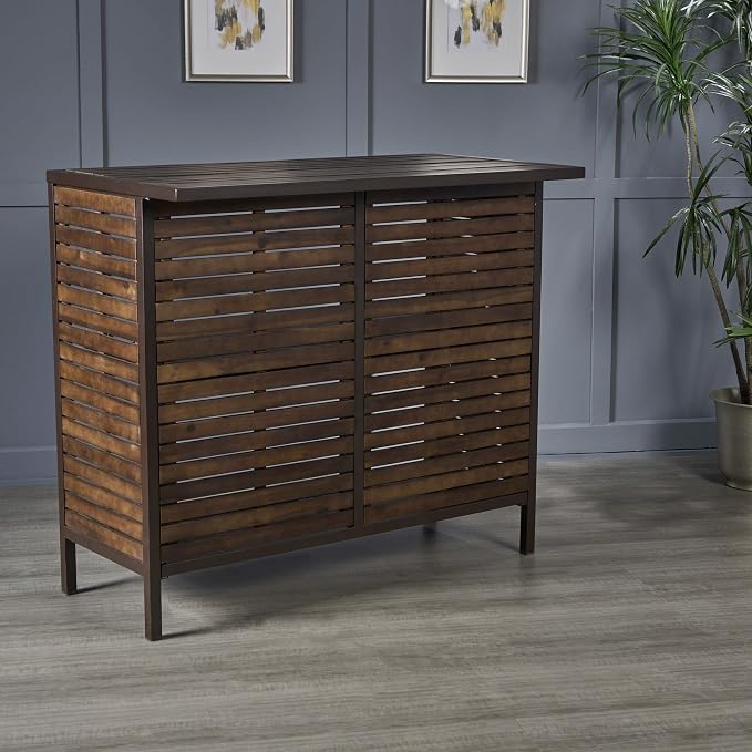 Christopher Knight Home Leni Indoor Acacia Bar Set - Image 6