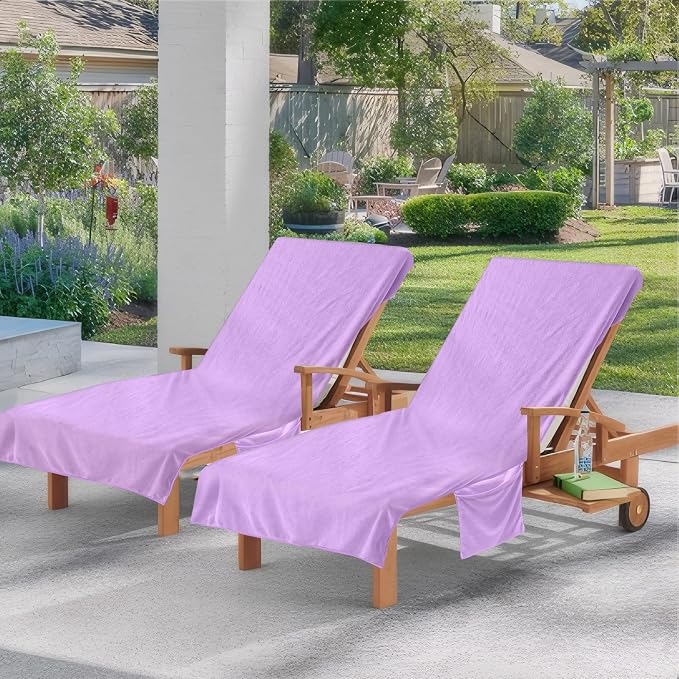 Super Soft & Thick Lounge Chair Towel Cover, Beach Chair Cover - Image 2