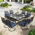 PHI VILLA 9 Pieces Outdoor Dining Set by PHIVILLAThepioneerofcomfortablehouseholdsupplies