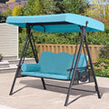 PURPLE LEAF 3-Seat Outdoor Patio Porch Swing by PURPLELEAF