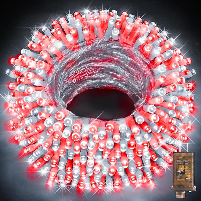KNONEW 403ft 1000 LED Christmas String Lights Outdoor 8 Modes & Timer Fairy by KNONEW