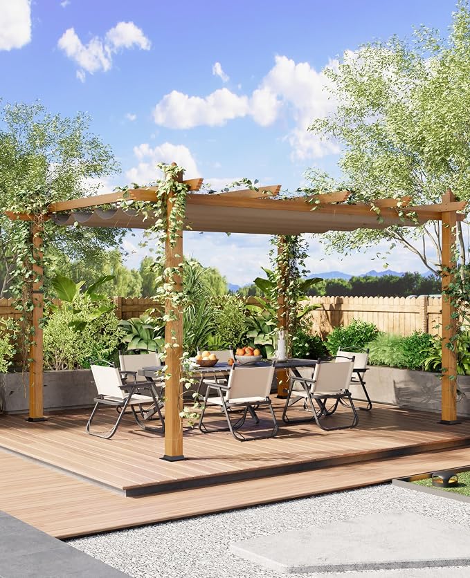 10 x 13 ft Aluminum Pergola - Image 9