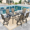 Sophia & William Outdoor Bar Set, Patio Bar Table and Chairs Set, Counter by SophiaWilliam