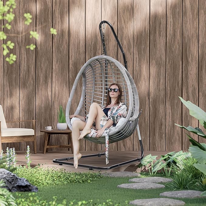 Sorbus Durable Hammock Chair Stand Hanging Chair Stand- Heavy Duty Steel - Image 5