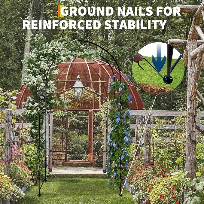 Thickened Garden Arch, Heavy Duty Metal Trellis - Image 3