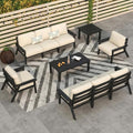10 Piece Outdoor Patio Furniture Set, Outdoor Couch by PatioKingdom