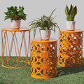 Y&M Metal Round Table, Coffee Table End Patio Table by YM