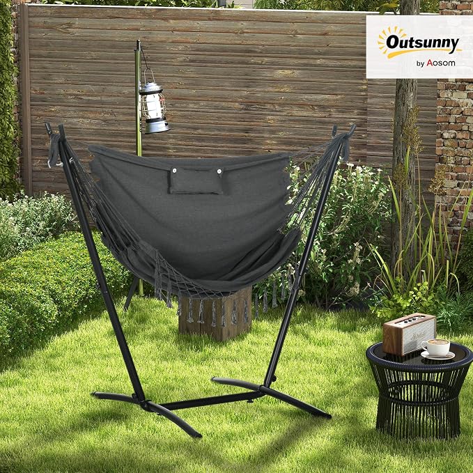 Outsunny Patio Hammock Chair - Image 2