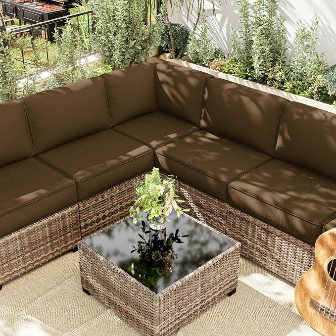 14 Pcs Outdoor Cushion Slipcovers Outdoor Patio Cushion Covers Replacement - Image 2
