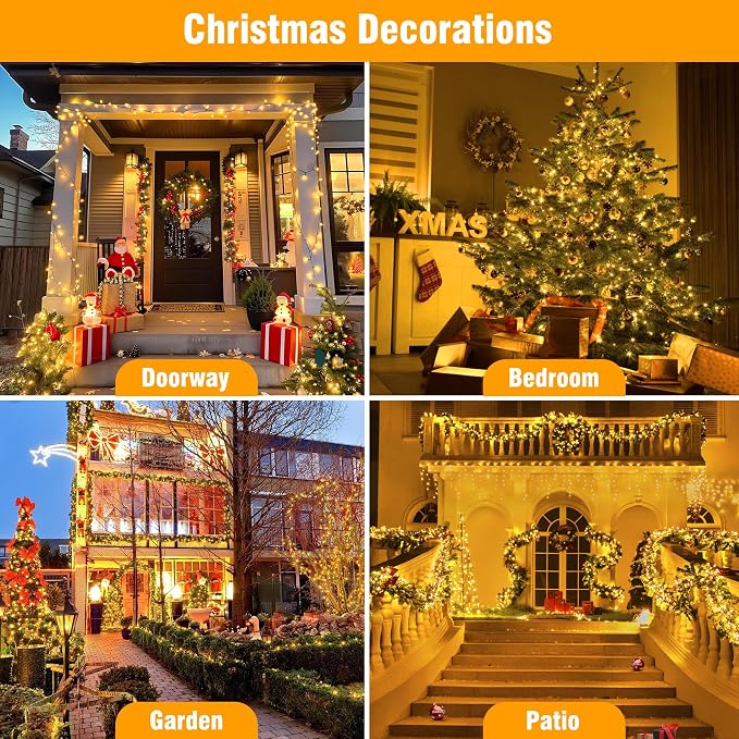 Christmas Lights 33FT 100 LED 8 Modes - Image 7