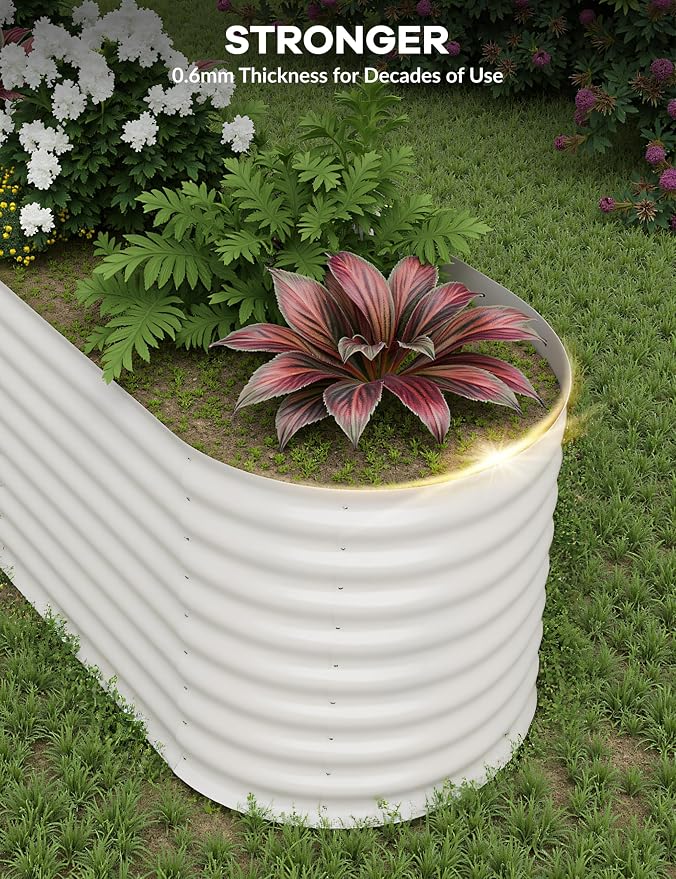 2 Pcs Raised Garden Beds Outdoor 8x2x2 ft - Image 7