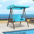 PURPLE LEAF 2-Seat Deluxe Outdoor Patio Porch Swing by PURPLELEAF