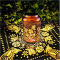 Gardering Birthday Gifts for Mom Grandma Women, Solar Butterfly & Rose Lanterns by Merrytech