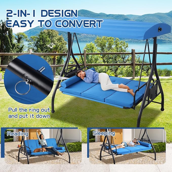 3 Seat Outdoor Porch Swings - Image 2