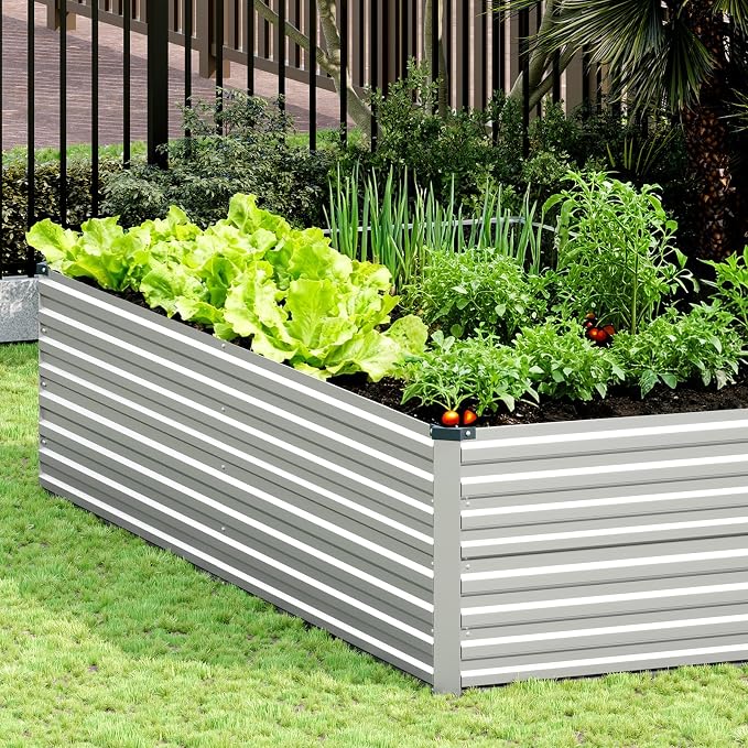 Vengarus 8x4x2FT Galvanized Raised Garden Bed Kit, Large Rectangle Elevated - Image 5