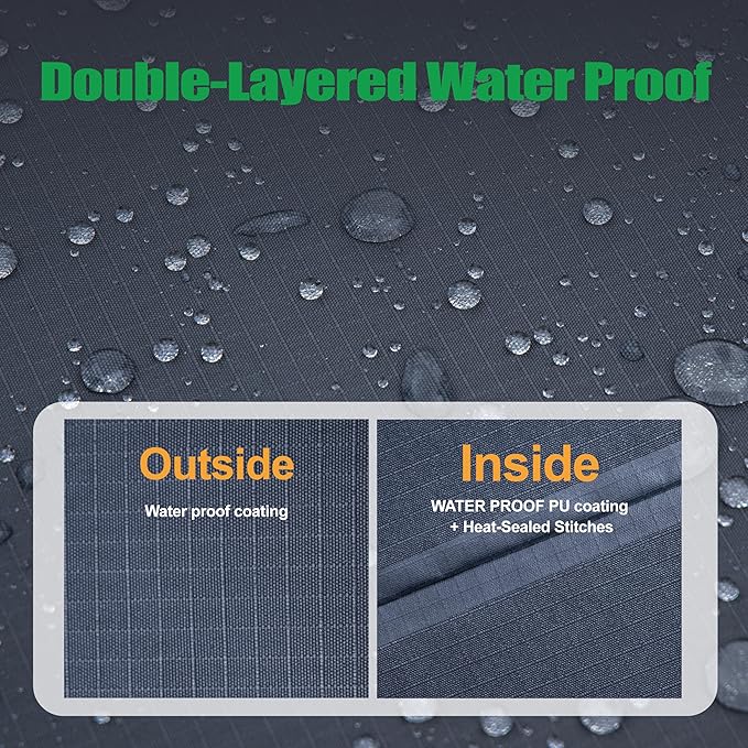 F&J Outdoors Patio Chair Covers, Heavy Duty Waterproof UV Resistant Outdoor - Image 5
