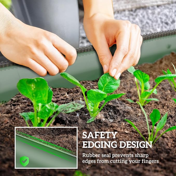 Outsunny 3.5' x 2' x 1' Galvanized Raised Garden Bed Kit, Outdoor Metal - Image 5