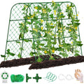 Cucumber Trellis for Raised Bed, U-Shape Garden Trellis for Climbing Plants by WLLEYAY