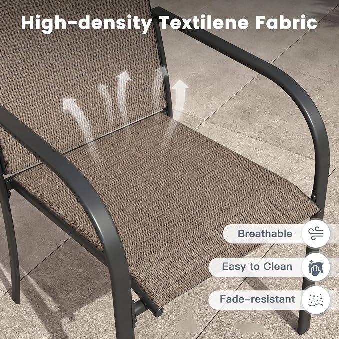VICLLAX 5 Pieces Patio Outdoor Dining Set - Image 4