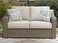 Signature Design by Ashley Carmel Bay Casual Outdoor Loveseat by SignatureDesignbyAshley