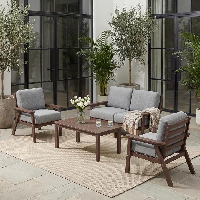 Patio Furniture Set, HDPE Outdoor Sofa Set by YourPerfectOutdoorEscape