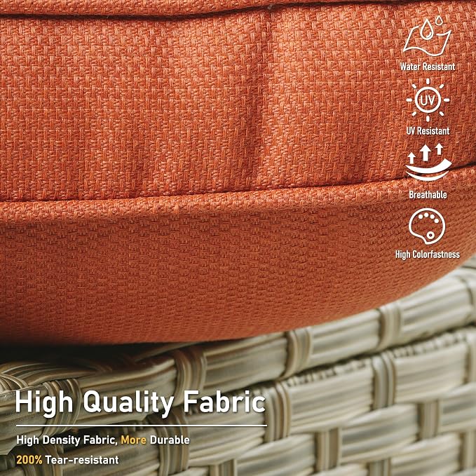 HOOOWOOO 5 Piece Patio Furniture Conversation Sets - Image 4