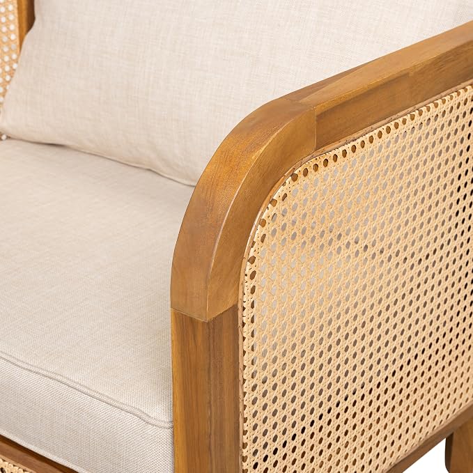 Christopher Knight Home Tilden Bohemian Acacia Wood Patio Accent Chairs - Image 8