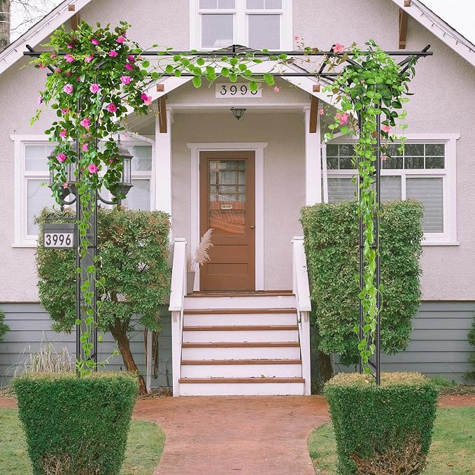 Garden Arch Trellis 7FT Wedding Arch Backdrop Stand, Metal Garden Arbor Trellis - Image 8
